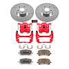 Street Warrior Brake Upgrade Kit Cross-Drilled and Slotted Rotors Z26 Extreme Street Performance Bra - image 1