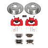Street Warrior Brake Upgrade Kit Cross-Drilled and Slotted Rotors Z26 Extreme Street Performance Bra - image 1