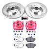 Street Warrior Brake Upgrade Kit Cross-Drilled and Slotted Rotors Z26 Extreme Street Performance Bra - image 1