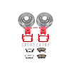 Street Warrior Brake Upgrade Kit Cross-Drilled and Slotted Rotors - image 1