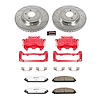 Street Warrior Brake Upgrade Kit Cross-Drilled and Slotted Rotors - image 1