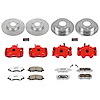 Street Warrior Brake Upgrade Kit Cross-Drilled and Slotted Rotors Z26 Extreme Street Performance Bra - image 1