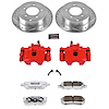 Street Warrior Brake Upgrade Kit Cross-Drilled and Slotted Rotors Z26 Extreme Street Performance Bra - image 1
