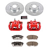Street Warrior Brake Upgrade Kit Cross-Drilled and Slotted Rotors Z26 Extreme Street Performance Bra - image 1