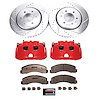 Truck and Towing Z36 Brake Upgrade Kit Cross-Drilled and Slotted Rotors Z36 Carbon Ceramic Brake Pad - image 1