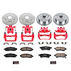 High Performance Brake Upgrade Kit Cross-Drilled and Slotted Rotors Z23 Evolution Sport High Carbon - image 1