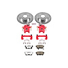 Street Warrior Brake Upgrade Kit Cross-Drilled and Slotted Rotors Z26 Extreme Street Performance Bra - image 1