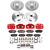 KC4088 Z23 Daily Driver Carbon-Fiber Ceramic Pads Drilled & Slotted Rotor & Caliper Kit - image 1