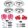 Street Warrior Brake Upgrade Kit Cross-Drilled and Slotted Rotors Z26 Extreme Street Performance Bra - image 1