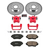 High Performance Brake Upgrade Kit Cross-Drilled and Slotted Rotors Z23 Evolution Sport High Carbon - image 1