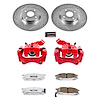 Street Warrior Brake Upgrade Kit Cross-Drilled and Slotted Rotors Z26 Extreme Street Performance Bra - image 1