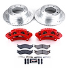 High Performance Brake Upgrade Kit Cross-Drilled and Slotted Rotors Z23 Evolution Sport High Carbon - image 1