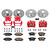 High Performance Brake Upgrade Kit Cross-Drilled and Slotted Rotors Z23 Evolution Sport High Carbon - image 1