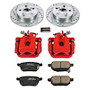 High Performance Brake Upgrade Kit Cross-Drilled and Slotted Rotors Z23 Evolution Sport High Carbon - image 1