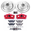 High Performance Brake Upgrade Kit Cross-Drilled and Slotted Rotors Z23 Evolution Sport High Carbon - image 1
