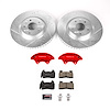 KC6534 Z23 Daily Driver Carbon-Fiber Ceramic Pads Drilled & Slotted Rotor & Caliper Kit - image 1