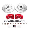 KC7034-26 Z26 Street Performance Ceramic Brake Pad, Drilled Slotted Rotor, & Caliper Kit - image 1