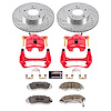 Street Warrior Brake Upgrade Kit Cross-Drilled and Slotted Rotors Z26 Extreme Street Performance Bra - image 1