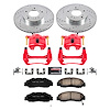 High Performance Brake Upgrade Kit Cross-Drilled and Slotted Rotors Z23 Evolution Sport High Carbon