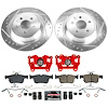 KC7417A Z23 Daily Driver Carbon-Fiber Ceramic Pads Drilled & Slotted Rotor & Caliper Kit - image 1