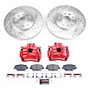 KC7661B Z23 Daily Driver Carbon-Fiber Ceramic Pads Drilled & Slotted Rotor & Caliper Kit - image 1