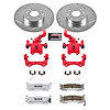 Street Warrior Brake Upgrade Kit Cross-Drilled and Slotted Rotors Z26 Extreme Street Performance Bra - image 1