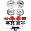 KC7912A Z23 Daily Driver Carbon-Fiber Ceramic Pads Drilled & Slotted Rotor & Caliper Kit - image 1