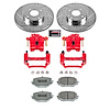 Street Warrior Brake Upgrade Kit Cross-Drilled and Slotted Rotors Z26 Extreme Street Performance Bra - image 1