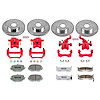 Street Warrior Brake Upgrade Kit Cross-Drilled and Slotted Rotors Z26 Extreme Street Performance Bra - image 1