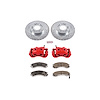 Street Warrior Brake Upgrade Kit Cross-Drilled and Slotted Rotors Z26 Extreme Street Performance Bra - image 1