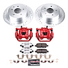 KC8335-26 Z26 Street Performance Ceramic Brake Pad, Drilled Slotted Rotor, & Caliper Kit - image 1