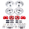 KC9141 Z23 Daily Driver Carbon-Fiber Ceramic Pads Drilled & Slotted Rotor & Caliper Kit - image 1