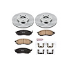 1-Click Daily Driver Brake Kits Front OE Replacement Rotors Z16 Ceramic Scorched Brake Pads - image 1