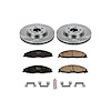 1-Click Daily Driver Brake Kits Front OE Replacement Rotors Z16 Ceramic Scorched Brake Pads - image 1