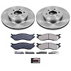 1-Click Daily Driver Brake Kits Front OE Replacement Rotors Z16 Ceramic Scorched Brake Pads - image 1