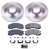 1-Click Daily Driver Brake Kits Front OE Replacement Rotors Z16 Ceramic Scorched Brake Pads - image 1
