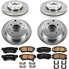 KOE4445 OE Stock Replacement Low-Dust Ceramic Brake Pad and Rotor Kit - image 1