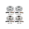 1-Click Daily Driver Brake Kits Front & Rear OE Replacement Rotors Z16 Ceramic Scorched Brake Pads - image 1
