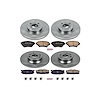 1-Click Daily Driver Brake Kits Front & Rear OE Replacement Rotors Z16 Ceramic Scorched Brake Pads - image 1