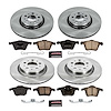 1-Click Daily Driver Brake Kits Front & Rear OE Replacement Rotors Z16 Ceramic Scorched Brake Pads