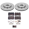 1-Click Daily Driver Brake Kits Front OE Replacement Rotors Z16 Ceramic Scorched Brake Pads - image 1