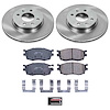 1-Click Daily Driver Brake Kits Front OE Replacement Rotors Z16 Ceramic Scorched Brake Pads - image 1
