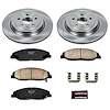 1-Click Daily Driver Brake Kits Rear OE Replacement Rotors Z16 Ceramic Scorched Brake Pads - image 1