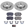 1-Click Daily Driver Brake Kits Rear OE Replacement Rotors Z16 Ceramic Scorched Brake Pads - image 1