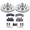 1-Click Daily Driver Brake Kits Front OE Replacement Rotors Z16 Ceramic Scorched Brake Pads - image 1