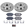 1-Click Daily Driver Brake Kits Front OE Replacement Rotors Z16 Ceramic Scorched Brake Pads - image 1