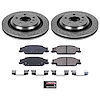 1-Click Daily Driver Brake Kits Rear OE Replacement Rotors Z16 Ceramic Scorched Brake Pads - image 1