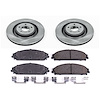 1-Click Daily Driver Brake Kits Front OE Replacement Rotors Z16 Ceramic Scorched Brake Pads - image 1
