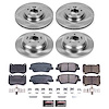 1-Click Daily Driver Brake Kits Front & Rear OE Replacement Rotors Z16 Ceramic Scorched Brake Pads - image 1