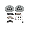 1-Click Daily Driver Brake Kits Front OE Replacement Rotors Z16 Ceramic Scorched Brake Pads - image 1